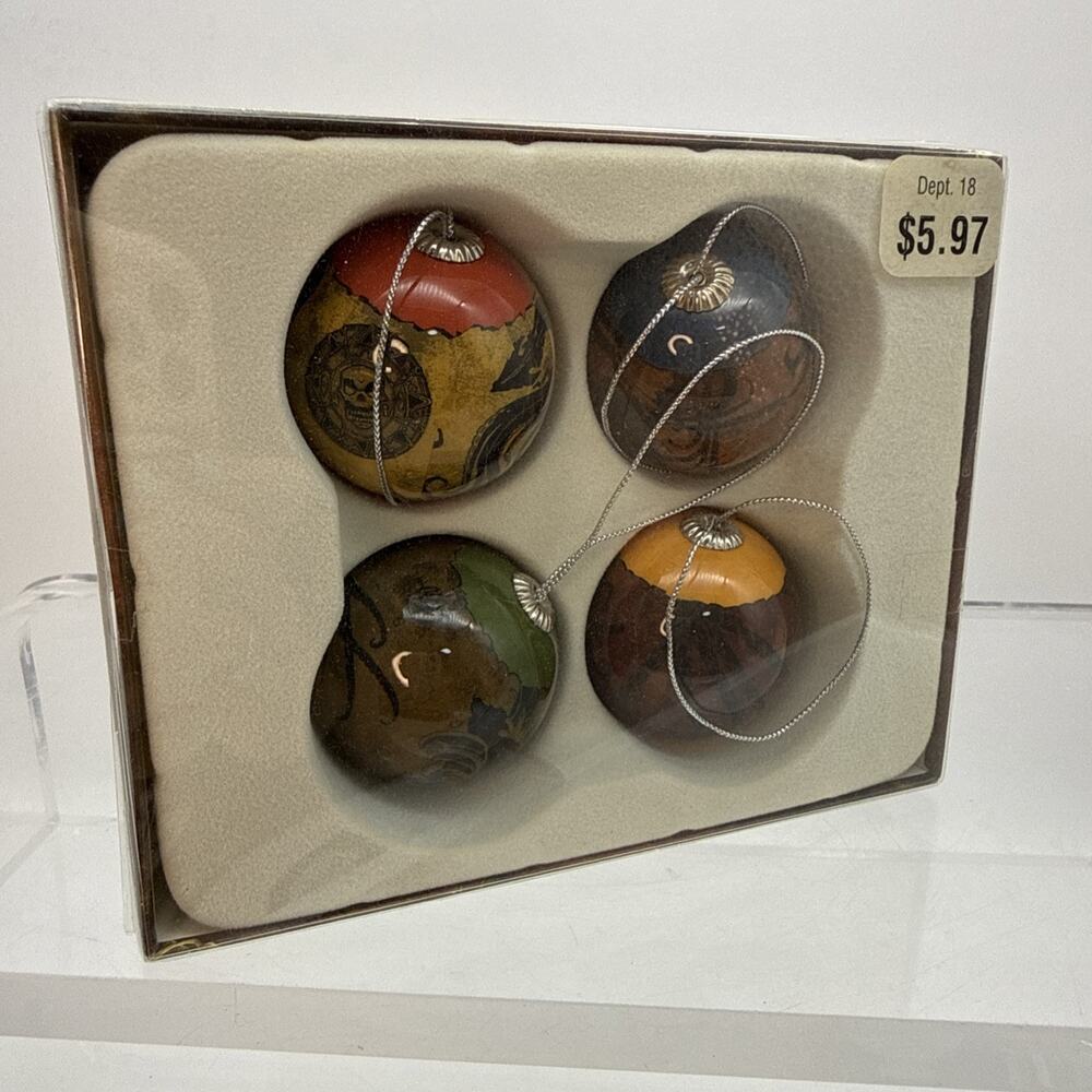 Disney Pirates of the Caribbean Christmas Ornament Set of 4 Jack Sparrow Plastic